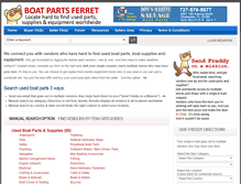 Tablet Screenshot of boatpartsferret.com
